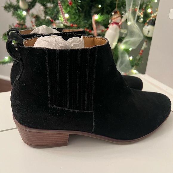 Black J. Crew Ankle Boots. - Picture 2 of 9